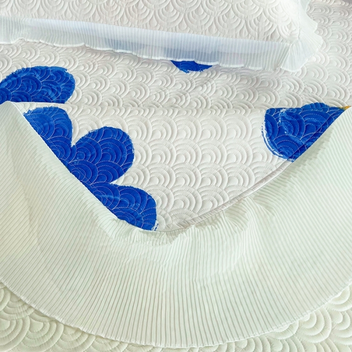 91家纺网 家纺一手货源 找家纺 鑫钰 2023全棉印花床盖三件套 奈思-兰