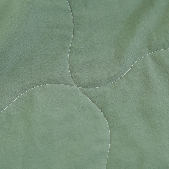 91家纺网 家纺一手货源 找家纺 芯恋 2025新款（里外全棉）A类素色水洗棉棉花夏被夏凉被 橄榄绿