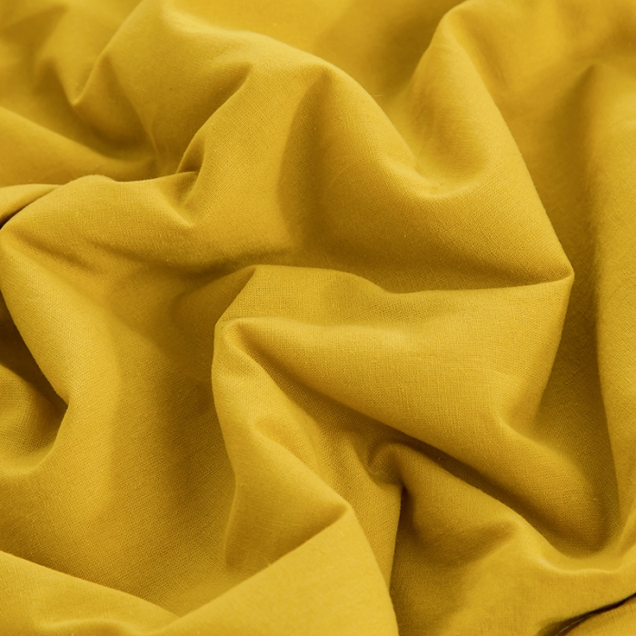 91家纺网 家纺一手货源 找家纺 芯恋 2025新款（里外全棉）A类素色水洗棉棉花夏被夏凉被 姜黄色