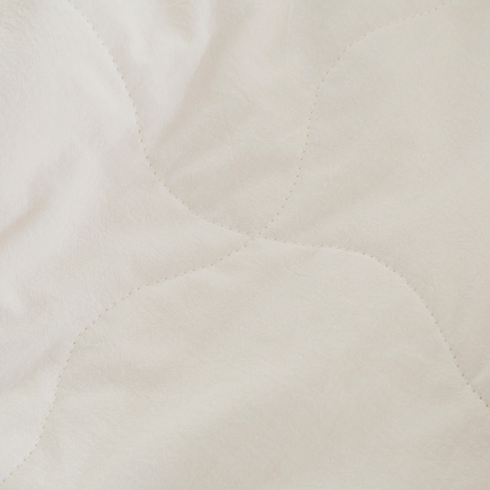 91家纺网 家纺一手货源 找家纺 芯恋 2025新款（里外全棉）A类素色水洗棉棉花夏被夏凉被 米白色