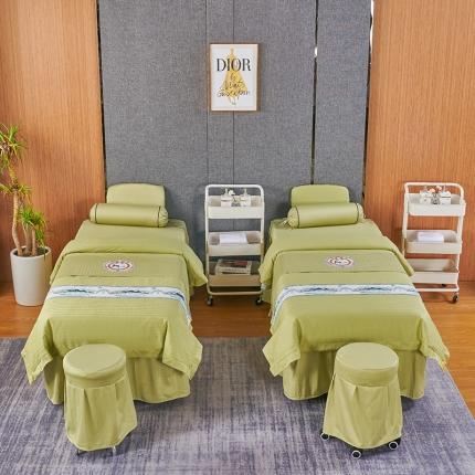 91家纺网 家纺一手货源 找家纺 总 不打烊家纺 2022新款焕彩尼美容床罩系列套件-山清水秀