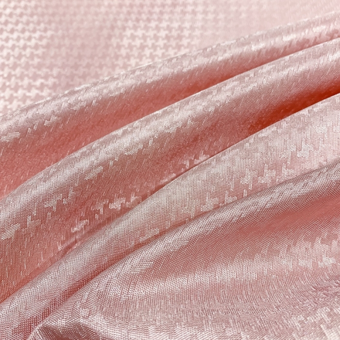 91家纺网 家纺一手货源 找家纺 春寻 2022新款千鸟格床笠款凉席三件套 千鸟格-粉豆沙