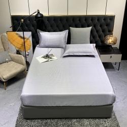 91家纺网 家纺一手货源 找家纺 春寻 2022新款千鸟格床笠款凉席三件套 千鸟格-浅灰,千鸟格-浅灰