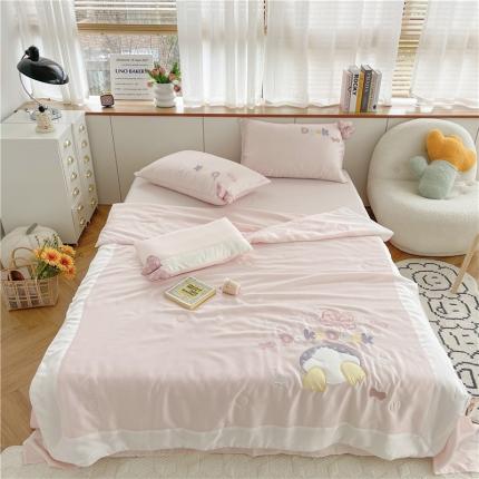 91家纺网 家纺一手货源 找家纺 星野 2022新款80s奥地利天丝夏被-黛丝丝