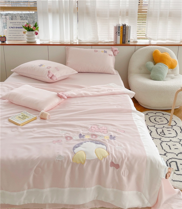 91家纺网 家纺一手货源 找家纺 星野 2022新款80s奥地利天丝夏被-黛丝丝