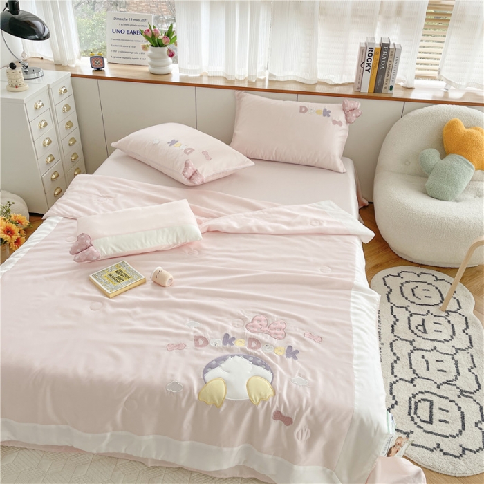 91家纺网 家纺一手货源 找家纺 星野 2022新款80s奥地利天丝夏被-黛丝丝