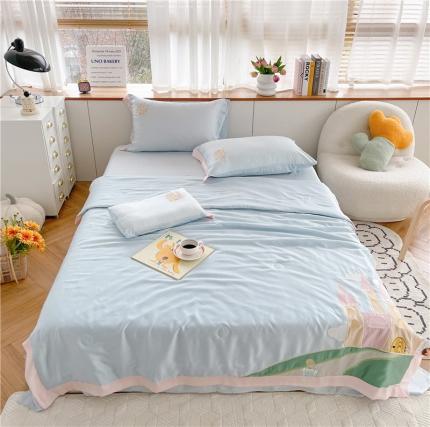 91家纺网 家纺一手货源 找家纺 星野 2022新款80s奥地利天丝夏被-公主辛德瑞拉