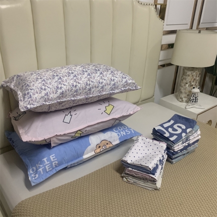 91家纺网 家纺一手货源 找家纺 煌朝家纺 随机颜色纯棉枕套全棉枕套礼品枕套赠品