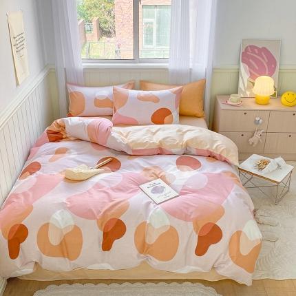 91家纺网 家纺一手货源 找家纺 (总)琪格格 2022新款13372全棉印花四件套