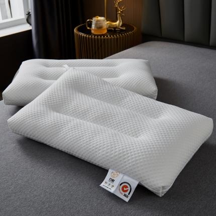 91家纺网 家纺一手货源 找家纺 乐可2022新款三分区针织护颈大豆蛋白枕芯SPA助眠按摩枕头