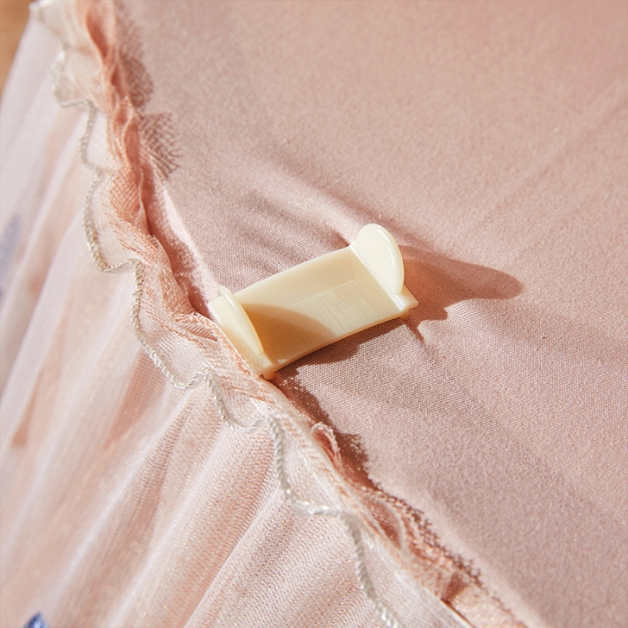 91家纺网 家纺一手货源 找家纺 艾晶美 2022新款双层遮光导轨抗A类抗菌床幔蚊帐奶茶咖布帘