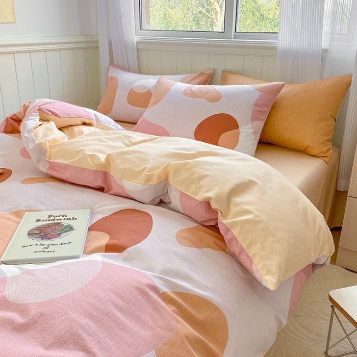 91家纺网 家纺一手货源 找家纺 琪格格 2022新款13372全棉印花四件套 小阁