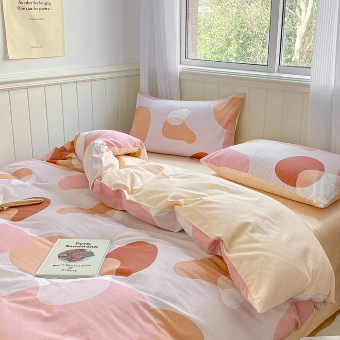 91家纺网 家纺一手货源 找家纺 琪格格 2022新款13372全棉印花四件套 小阁