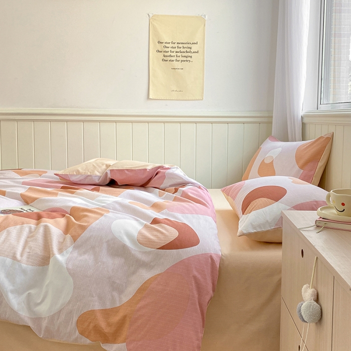 91家纺网 家纺一手货源 找家纺 琪格格 2022新款13372全棉印花四件套 小阁