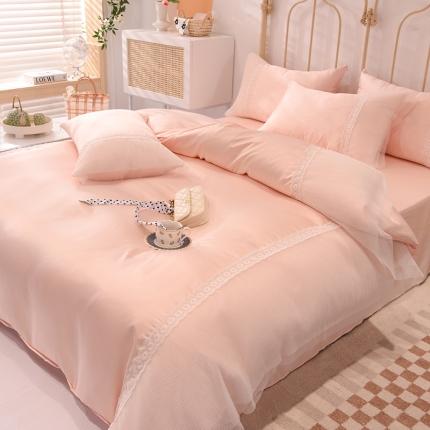 91家纺网 家纺一手货源 找家纺 (总) 花香四季 2023新款水洗真丝四件套-甜心