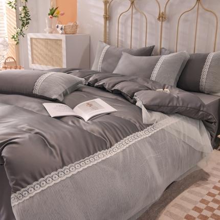 91家纺网 家纺一手货源 找家纺 (总) 花香四季 2023新款水洗真丝四件套-甜心