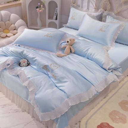 91家纺网 家纺一手货源 找家纺 (总) 花香四季 2023新款水洗真丝四件套-甜心