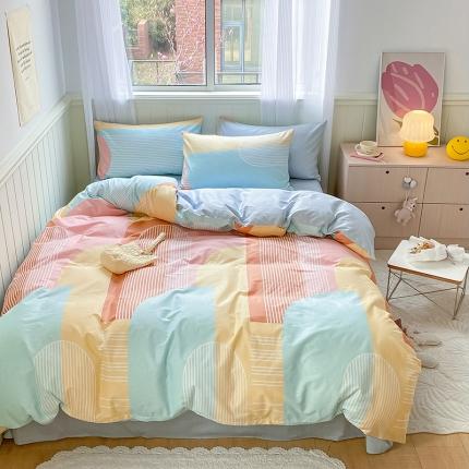 91家纺网 家纺一手货源 找家纺 琪格格 2022新款13372全棉印花四件套 长廊