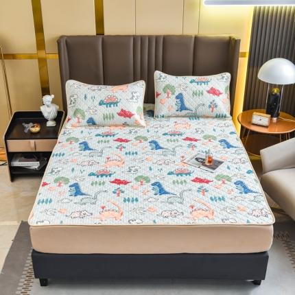 91家纺网 家纺一手货源 找家纺 （总）锦罗绣 2024新款水洗乳胶凉席床单凉席夏被四件套