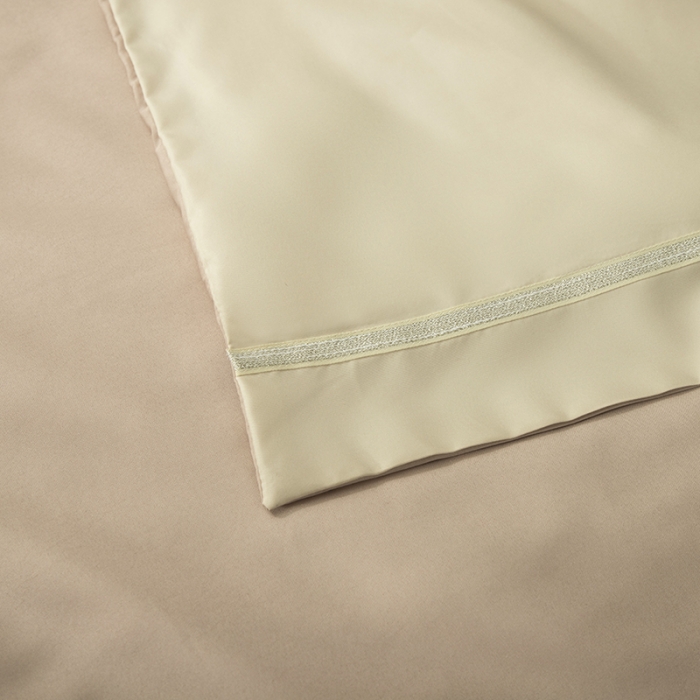 91家纺网 家纺一手货源 找家纺 （总）潮邦 2025新款水洗真丝刺绣花织带宽边夏被四件套-星钥