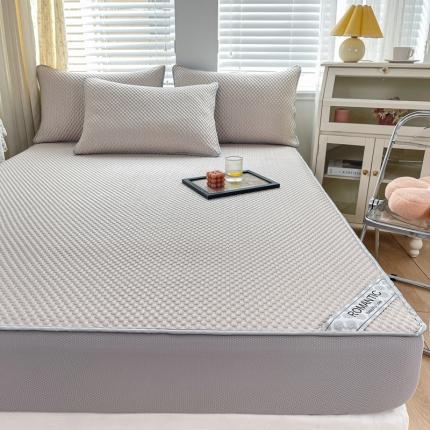 91家纺网 家纺一手货源 找家纺 (总)青竹苑 2022新款凉感冰豆豆席床笠款