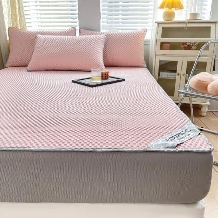 91家纺网 家纺一手货源 找家纺 (总)青竹苑 2022新款凉感冰豆豆席床笠款