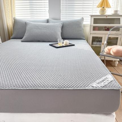 91家纺网 家纺一手货源 找家纺 (总)青竹苑 2022新款凉感冰豆豆席床笠款