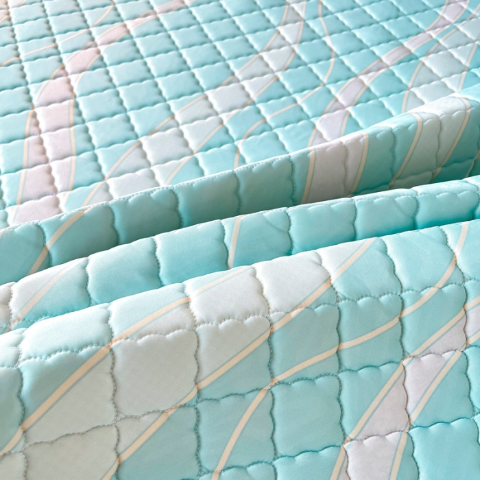 91家纺网 家纺一手货源 找家纺 锦罗绣 2024新款水洗乳胶凉席床笠凉席夏被四件套 流金岁月