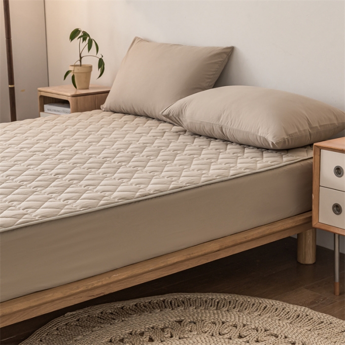 91家纺网 家纺一手货源 找家纺 蓝巢 2022新款全棉水洗棉加棉枕套 卡其48*74*2