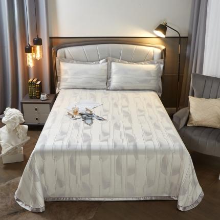 91家纺网 家纺一手货源 找家纺 （总）威克凯丽2023新款重磅七彩大提花纯竹纤维软凉席三件套