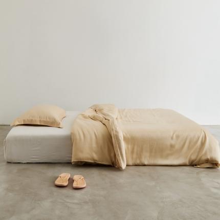 8小时 2023新款60兰精天丝单被套 素黄