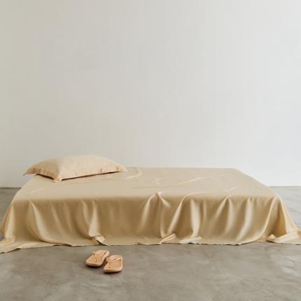 8小时 2023新款60兰精天丝单床单 素黄