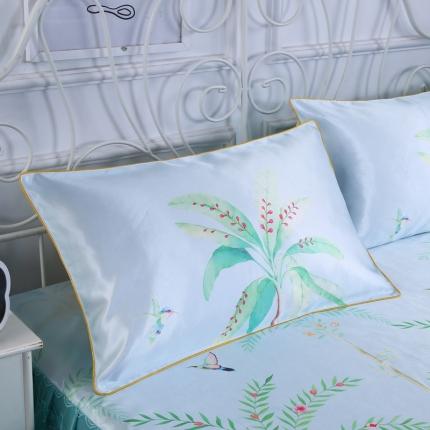 91家纺网 家纺一手货源 找家纺 (总)情恒 2025新款冰丝布艺单枕套