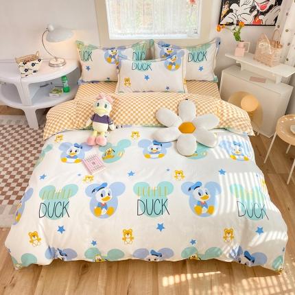 91家纺网 家纺一手货源 找家纺 眠博士 2022新款全棉13372迪士尼印花四件套 纳德宝宝