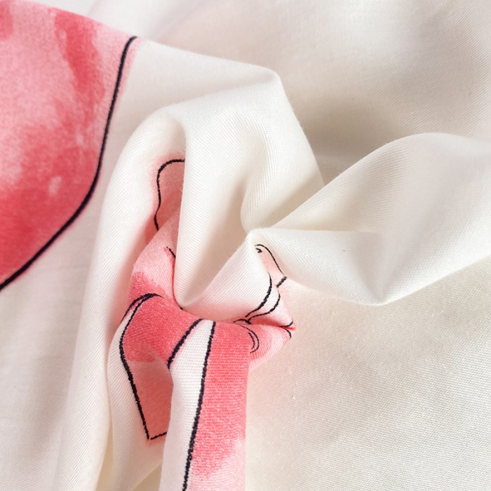 91家纺网 家纺一手货源 找家纺 眠博士 2022新款全棉13372迪士尼印花四件套 爱心米妮