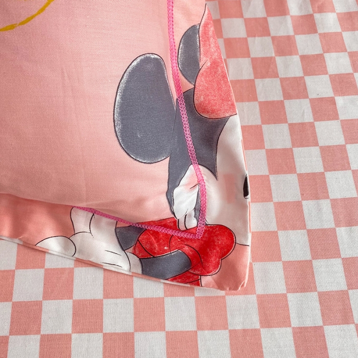 91家纺网 家纺一手货源 找家纺 眠博士 2022新款全棉13372迪士尼印花四件套 可爱米妮