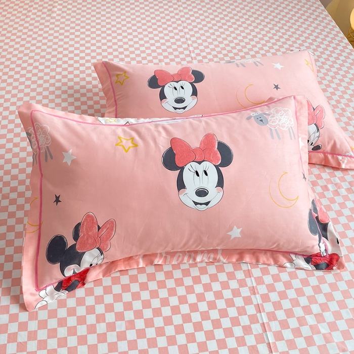 91家纺网 家纺一手货源 找家纺 眠博士 2022新款全棉13372迪士尼印花四件套 可爱米妮