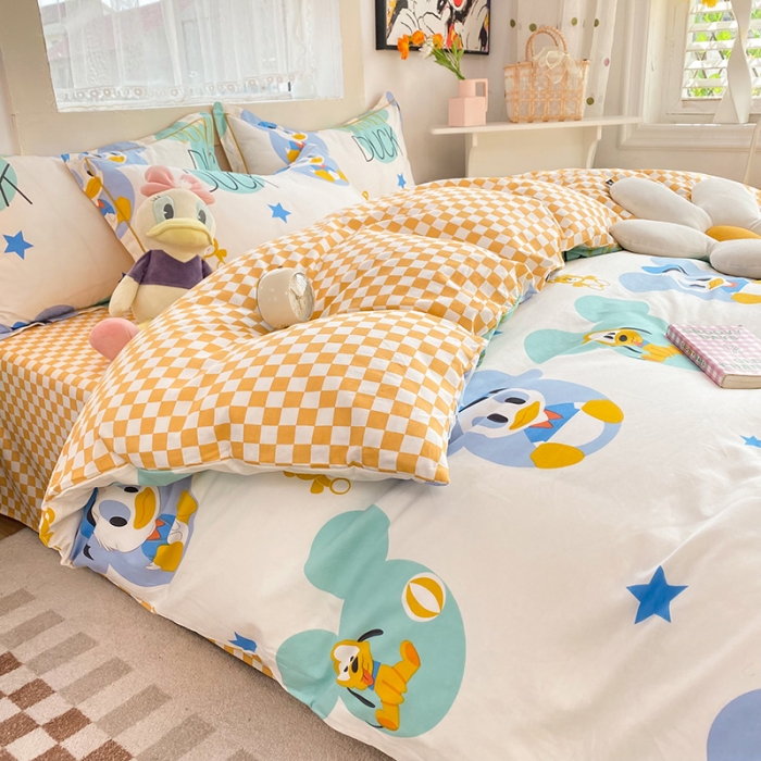 91家纺网 家纺一手货源 找家纺 眠博士 2022新款全棉13372迪士尼印花四件套 纳德宝宝