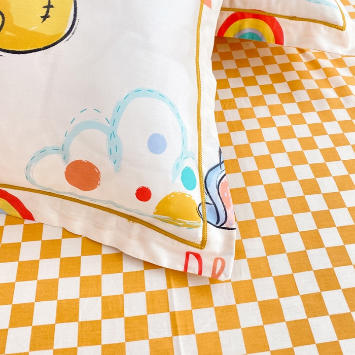 91家纺网 家纺一手货源 找家纺 眠博士 2022新款全棉13372迪士尼印花四件套 小飞象