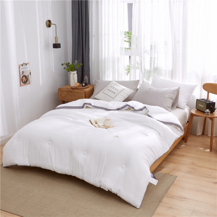 91家纺网 家纺一手货源 找家纺 （总）森林人 2022新款水洗棉立体冬被 被子被芯空调被夏被