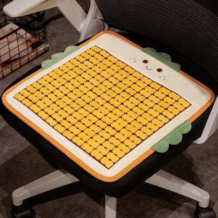 91家纺网 家纺一手货源 找家纺 （总）仟亿莱 2022新款卡通款竹藤凉席坐垫