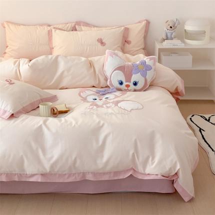 朗莎 2022新款卡通水洗棉四件套 贝儿