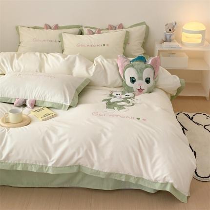 91家纺网 家纺一手货源 找家纺 (总)朗莎 2022新款迪士尼水洗棉四件套