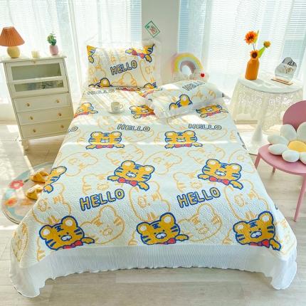 91家纺网 家纺一手货源 找家纺 鑫钰 2023全棉印花床盖三件套（支持定做） 虎霸王-米