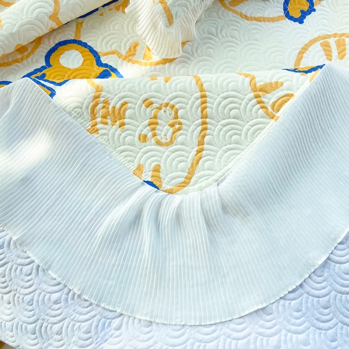 91家纺网 家纺一手货源 找家纺 鑫钰 2023全棉印花床盖三件套（支持定做） 虎霸王-米