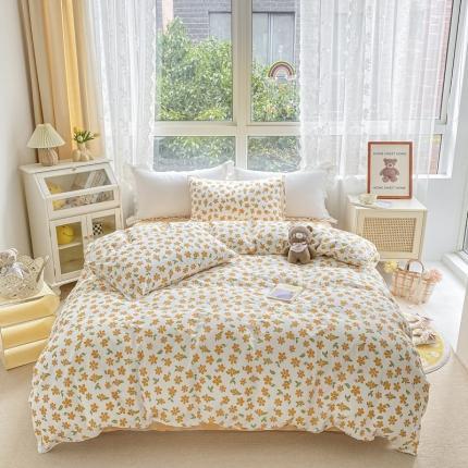 91家纺网 家纺一手货源 找家纺 （总）捌月 2024新款全棉ins小球球款四件套