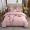 91家纺网 家纺一手货源 找家纺 兴美佳 2022新款韩式盘花夹棉夏被四件套 牡丹粉
