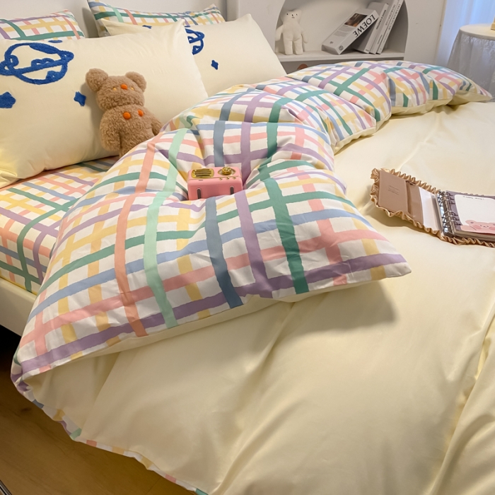 91家纺网 家纺一手货源 找家纺 （总）澳梵 2022新款全棉大版卡通毛巾绣绣花四件套