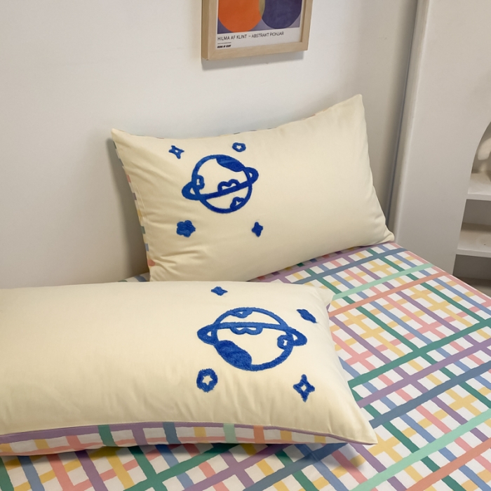 91家纺网 家纺一手货源 找家纺 （总）澳梵 2022新款全棉大版卡通毛巾绣绣花四件套