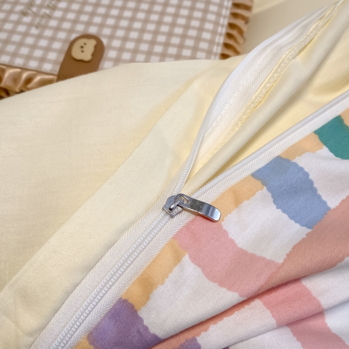 91家纺网 家纺一手货源 找家纺 澳梵 2022新款全棉大版卡通毛巾绣绣花四件套 虎虎